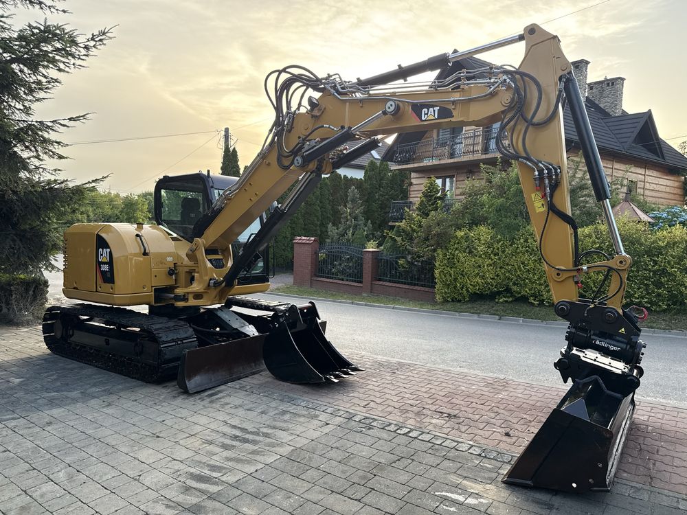 Minikoparka Caterpillar CAT 308 E2 VAH PowerTilt z Niemiec 3x łamane