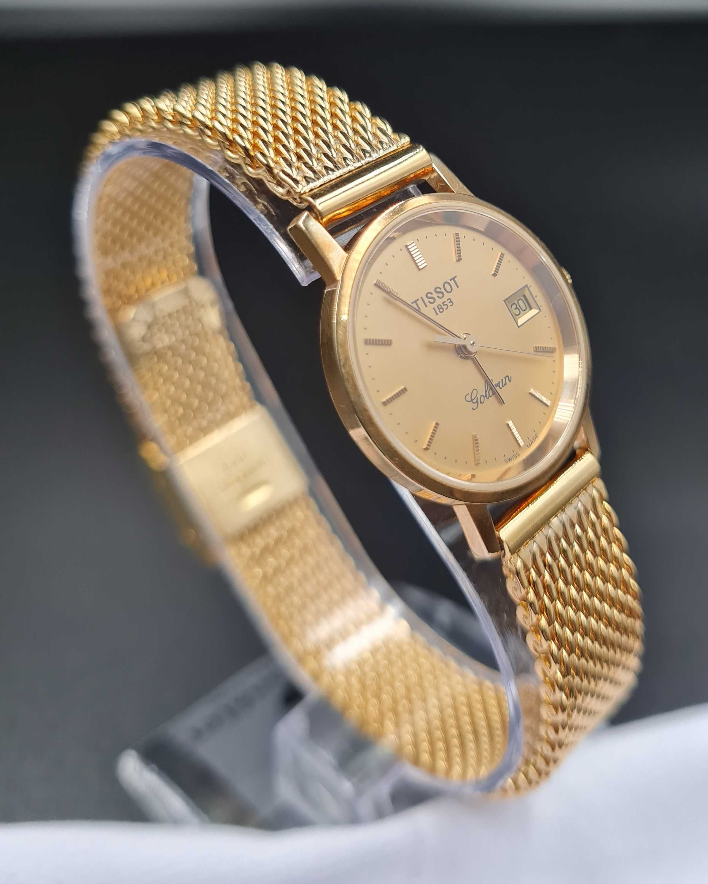 Piękny złoty zegarek Tissot 14ct Goldrun !!! OKAZJA !!!