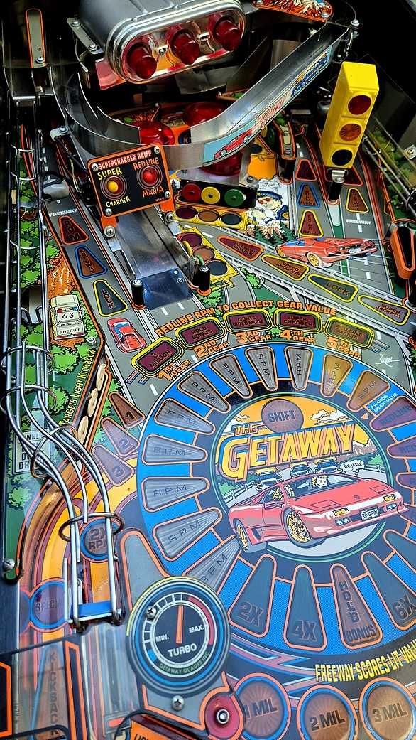 flipper ,fliper THE GETAWAY -High Speed 2 -Williams -Stan super