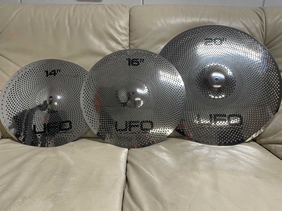 UFO low volume cymbal set - Ciche talerze, ZESTAW 14,16,20