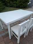 Stolik stół biurko dla dzieci z krzesełkami ikea