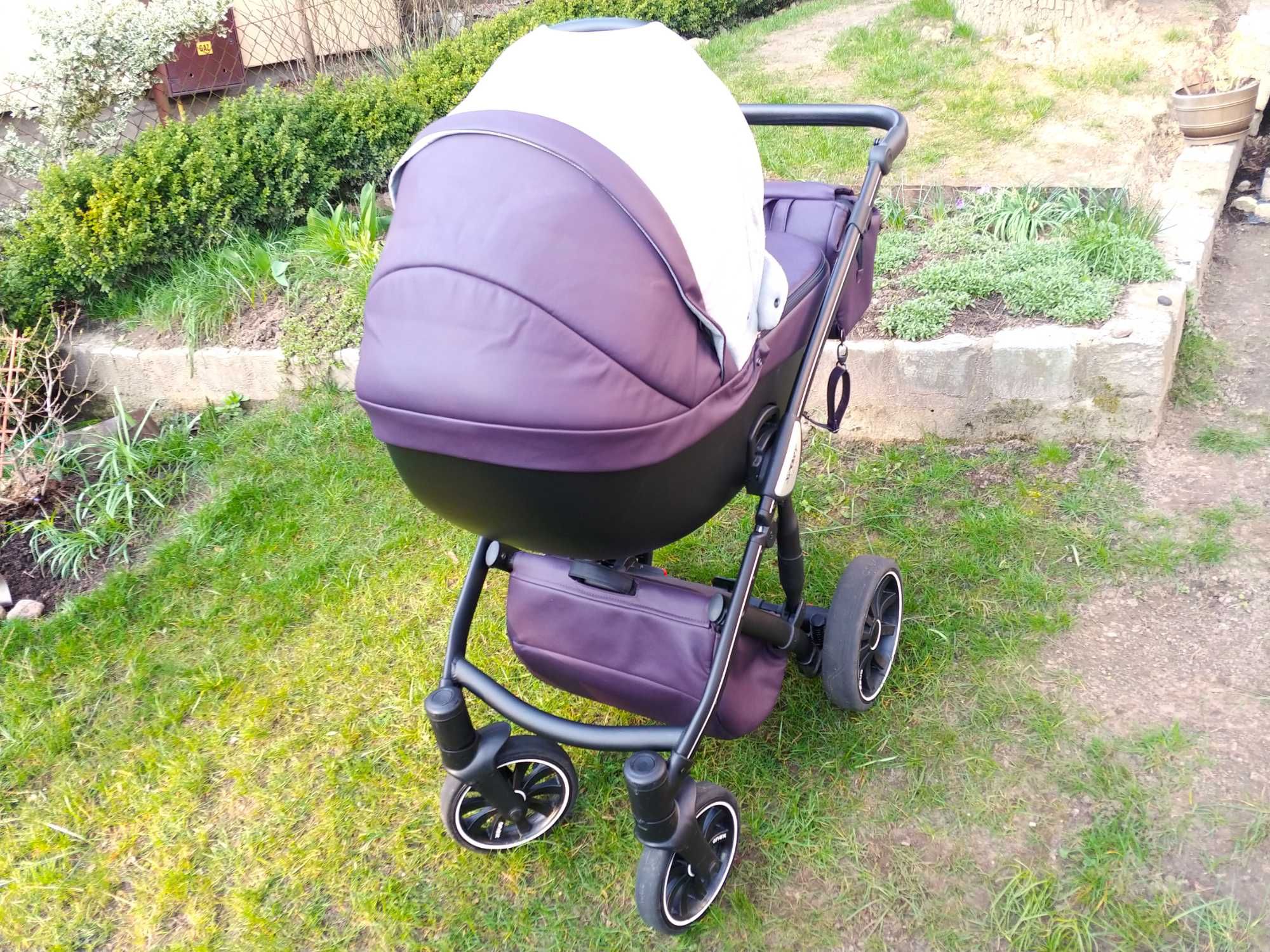 Wózek 2w1 Anex Sport Discovery Edition Limited Fiolet Ekoskóra