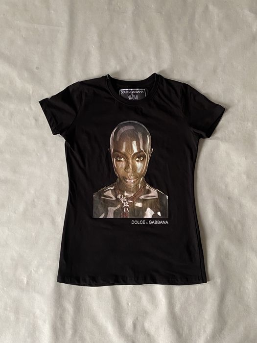 Dolce & Gabbana For Naomi Campbell Y2K T Shirt футболка дольче наоми