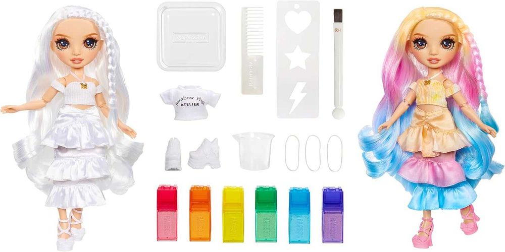 ОРИГИНАЛ! Кукла Рейнбоу Хай Раскрась и создай Rainbow High Watercolor