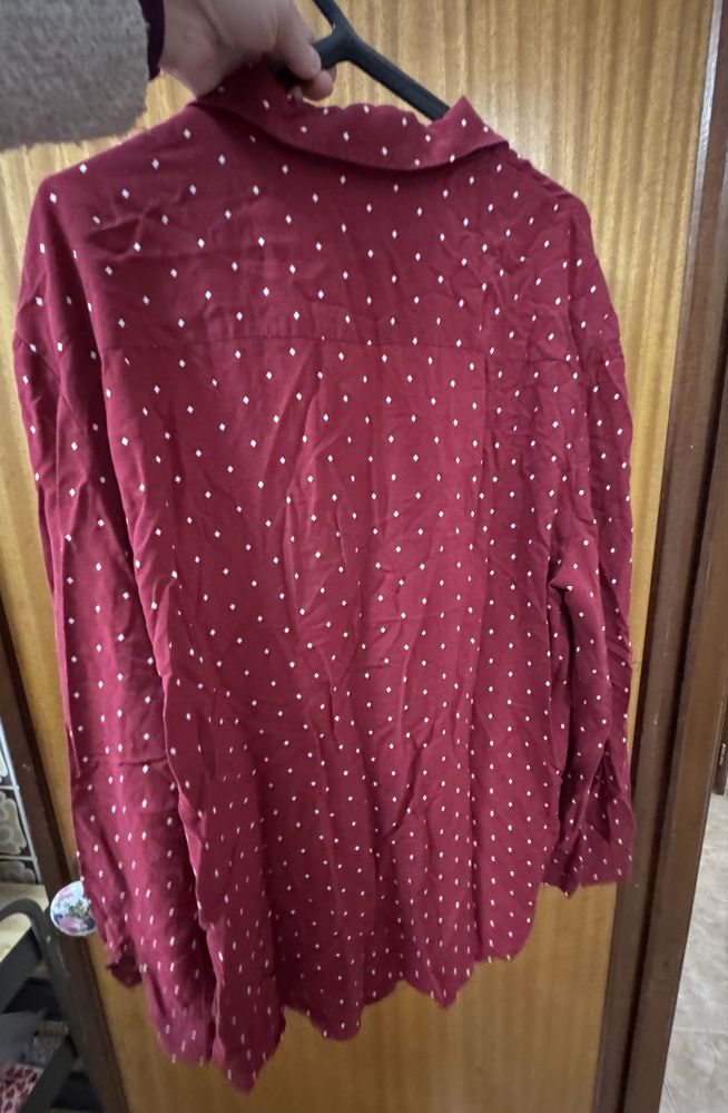 Camisa bordô Mango