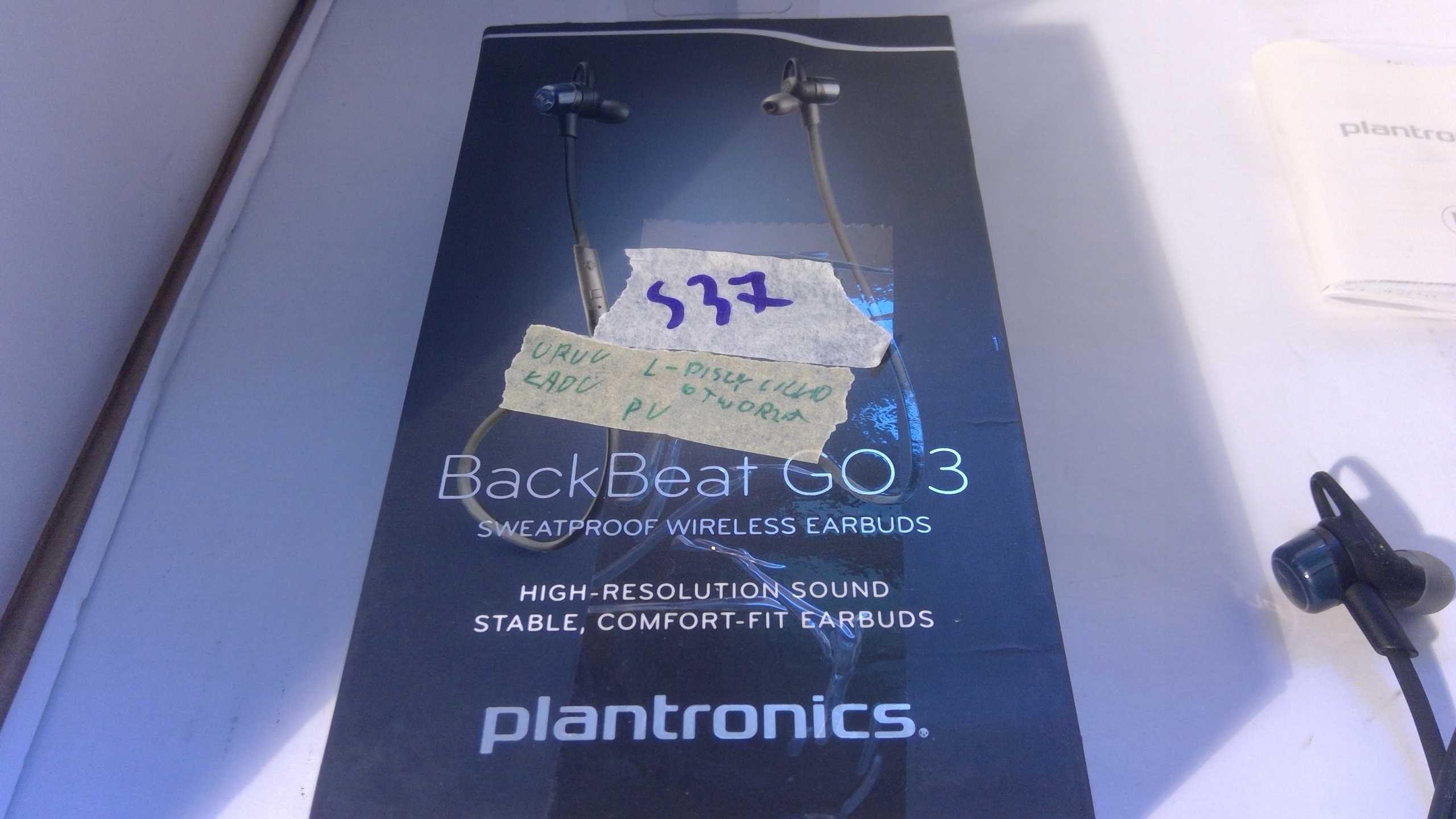 Bezprzewodowy zestaw słuchawkowy Plantronics BackBeat GO 3 S37