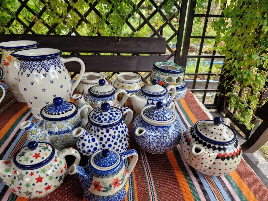 CERAMIKA BOLESŁAWIECKA podgrzewacze czajnik dzbanki talerzyki