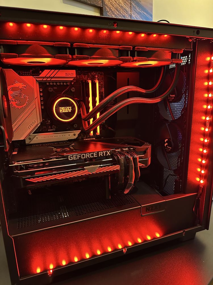 Komputer gamingowy RTX 3070TI RYZEN 5 9600x MSI MAG B650 RAM 32GB DDR5
