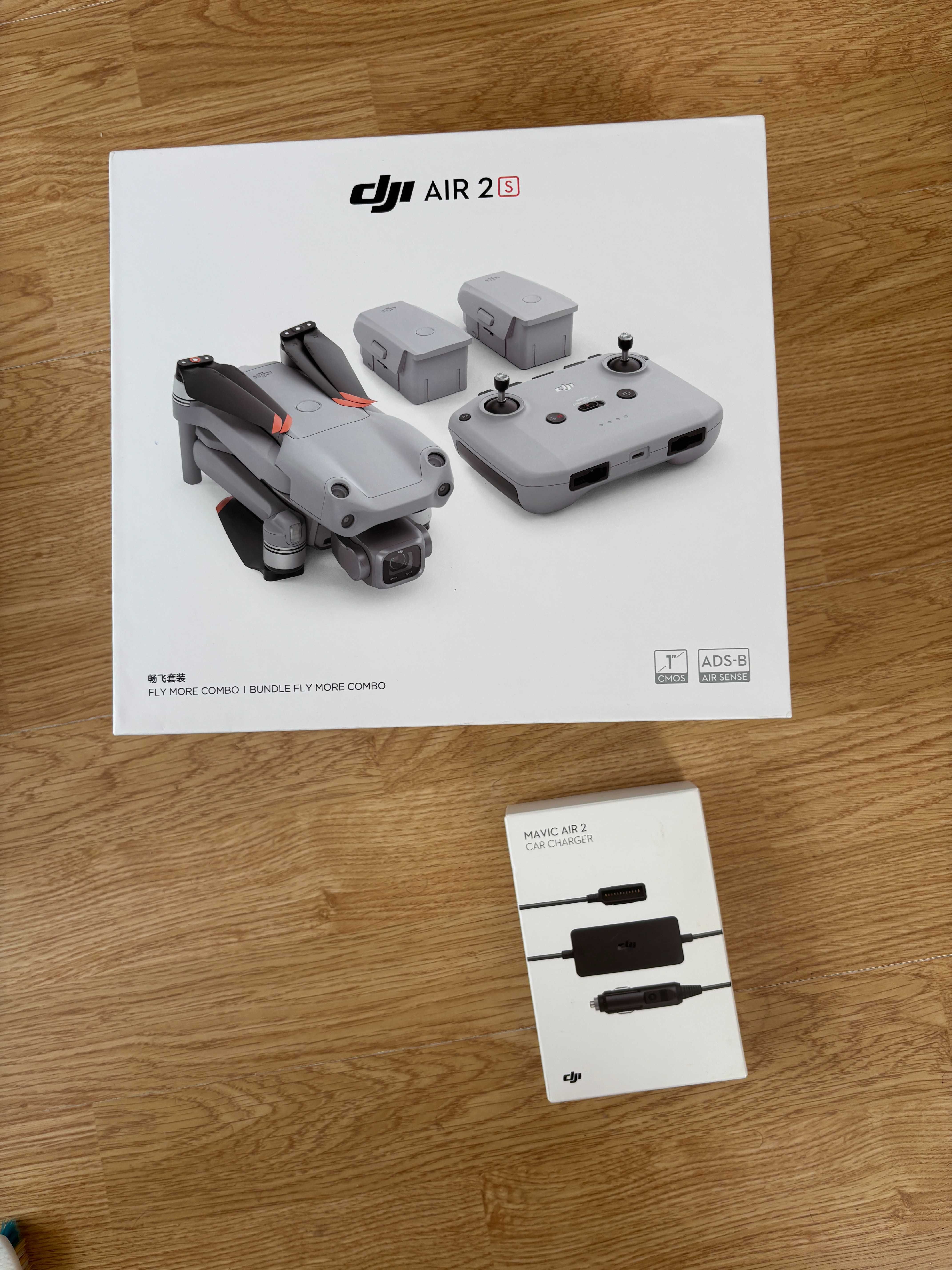 DJI Air 2S fly more combo + ładowarka samochodowa