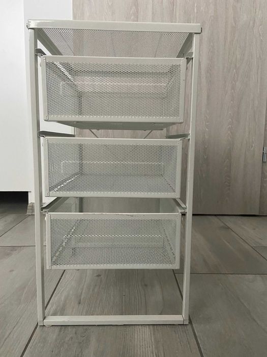 Komoda szafka na kółkach, biała z ikea