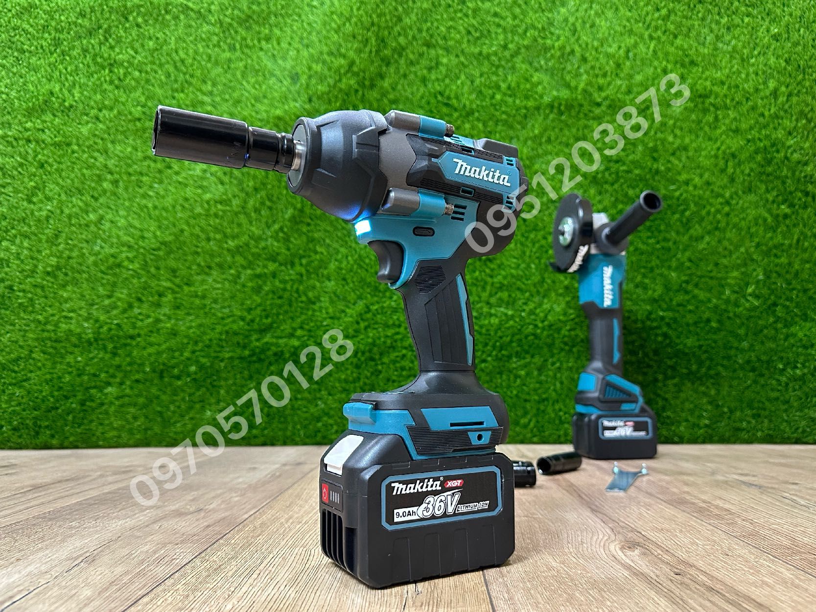Набор аккумуляторный Makita Болгарка DGA504BL Гайковерт DTW850BL 36V9A