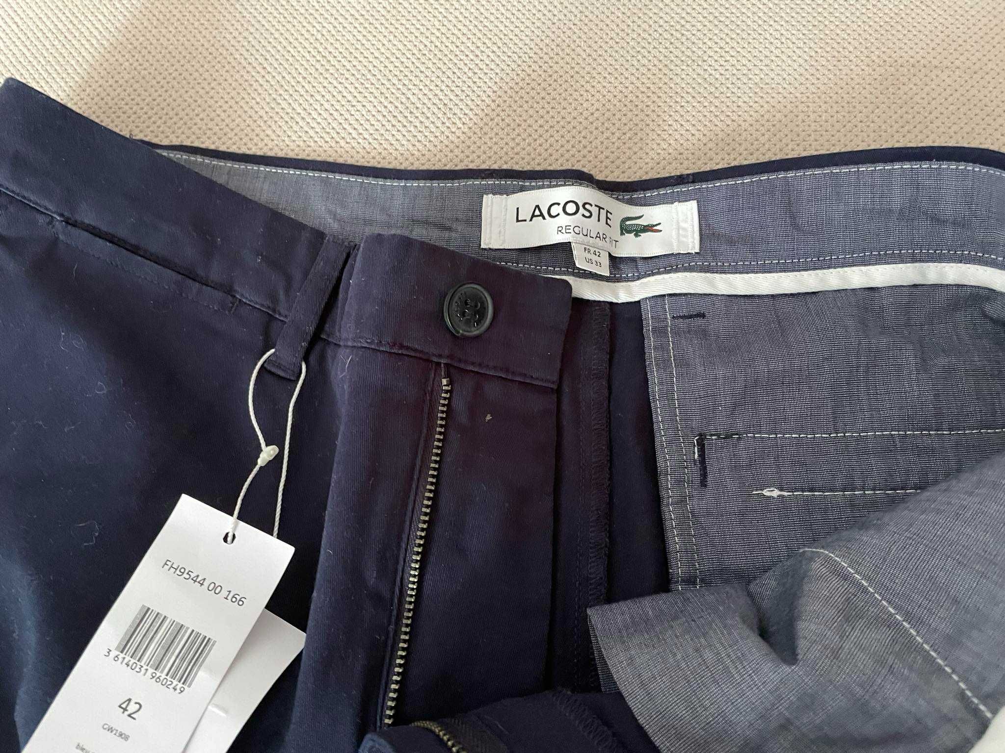 Lacoste Męskie bermudy Slim Fit z elastycznej gabardyny rozmiar L