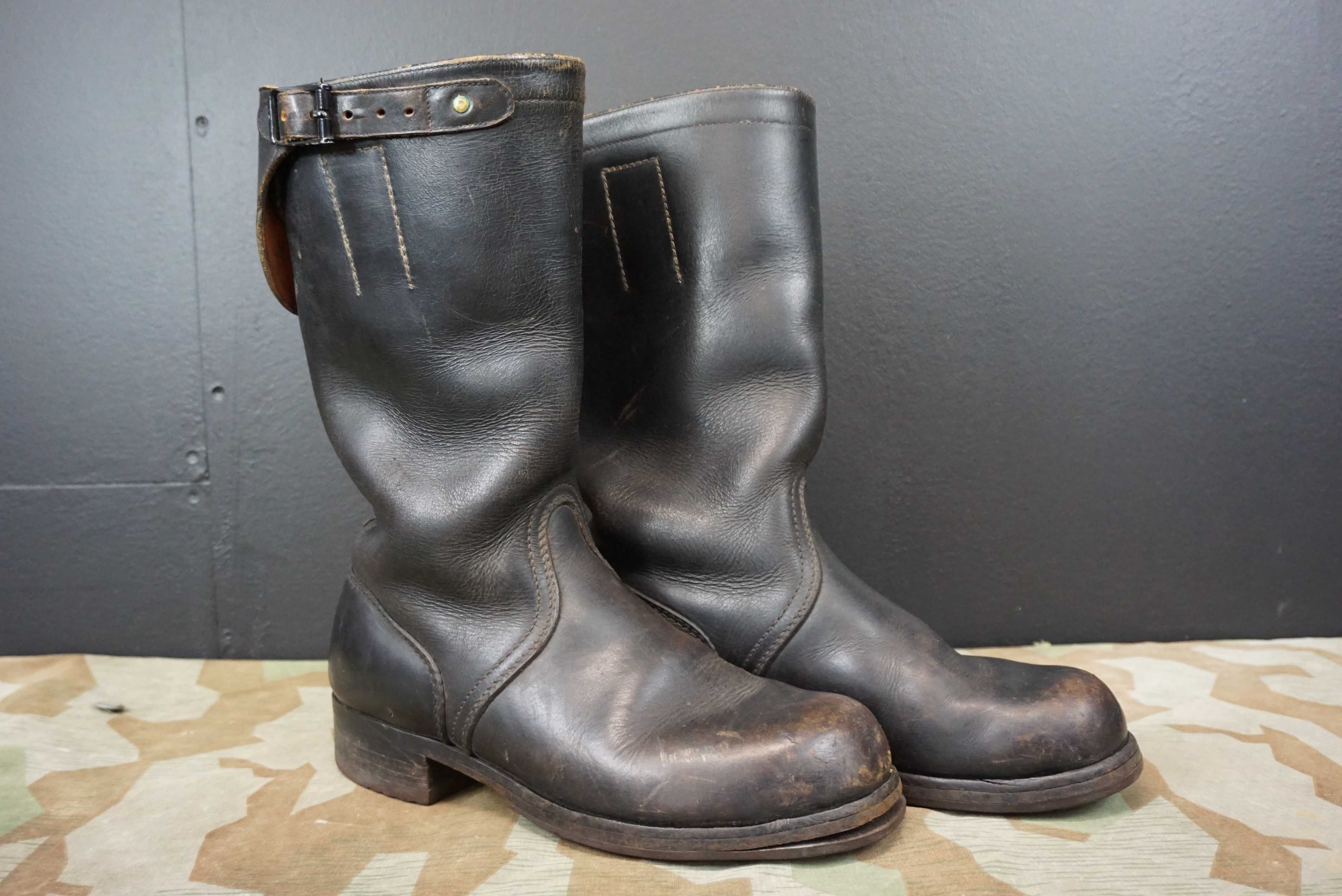 Buty skórzane oficerki Bundeswehra Knobelbecher Schaftstiefel lata50te