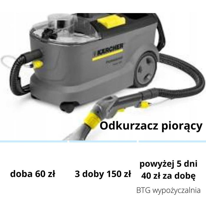 Karcher do wynajęcia odkurzacz piorący Puzzi Karcher wynajem