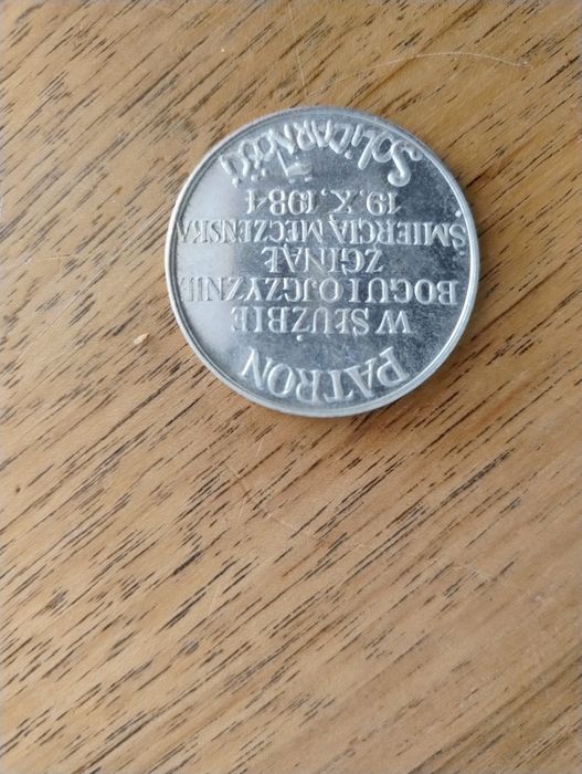 Medal pamiątkowy, numizmat Ks. Jerzy Popiełuszko