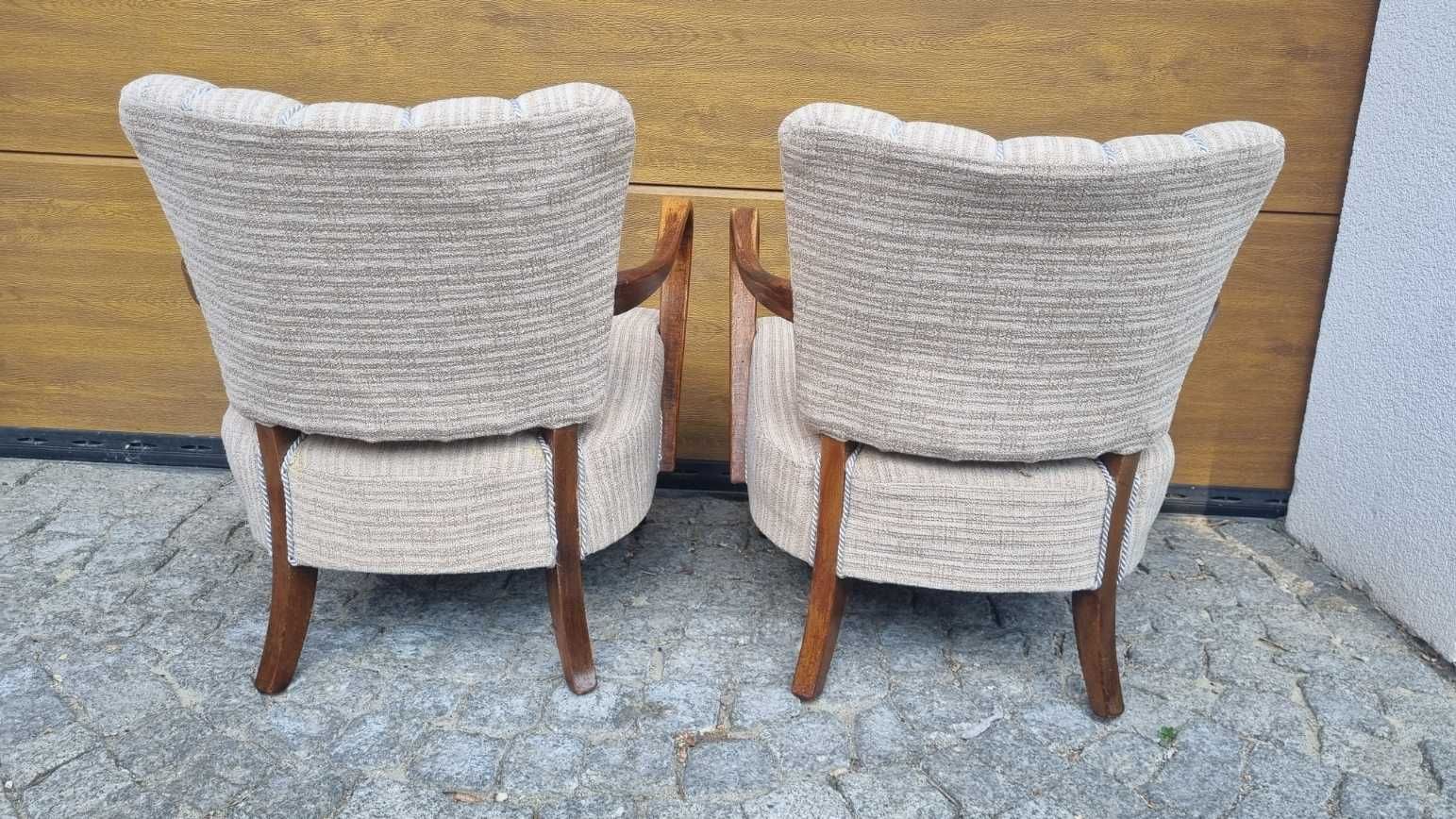 2x fotel Halabala H 237 Design Design PRL Art Deco Czechosłowacja