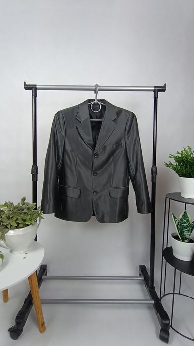 Elegancka chłopięca ciemnoszara grafitowa marynarka Stan-dar roz. 140