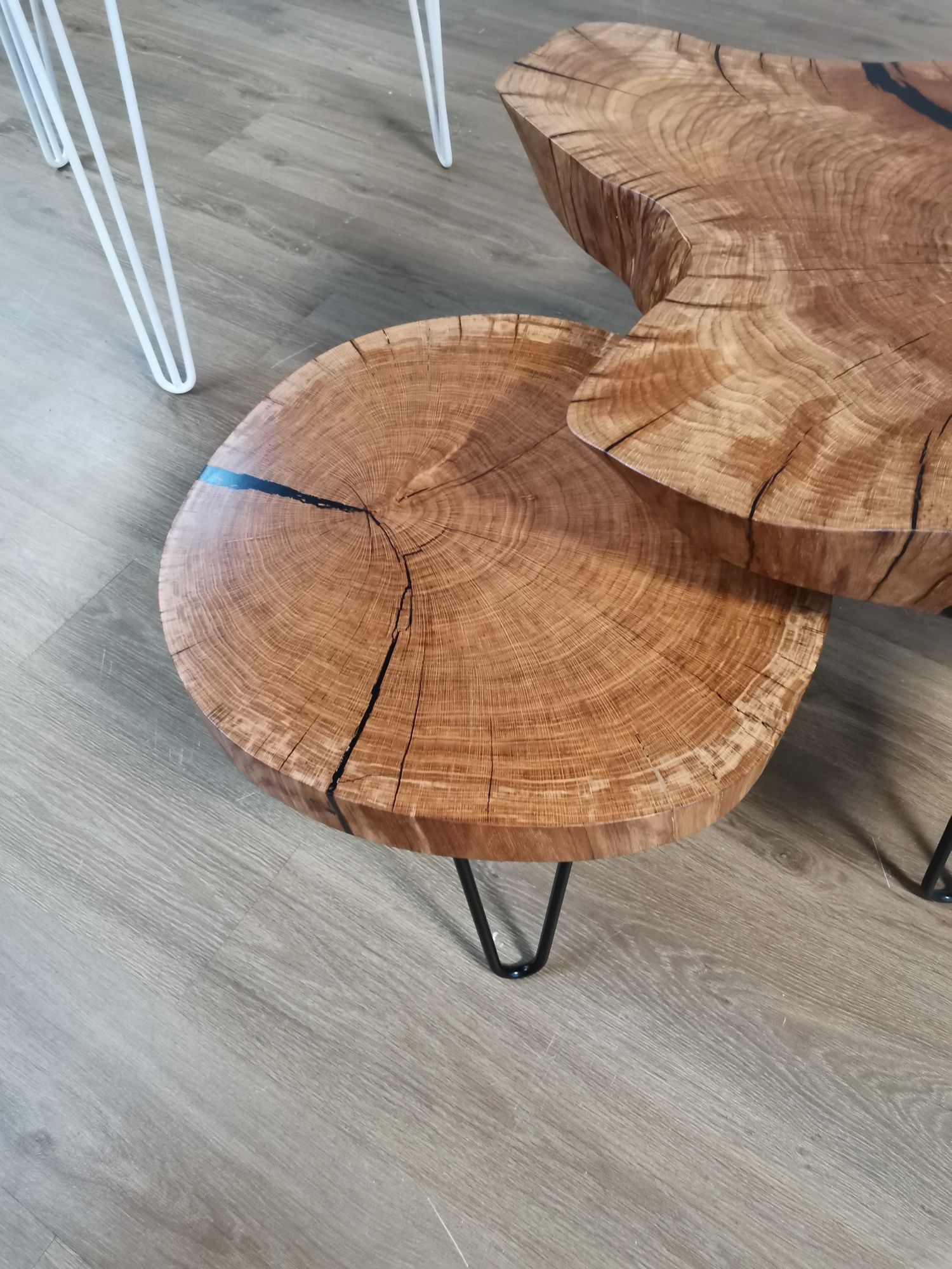 Plaster drewna topoli stolik