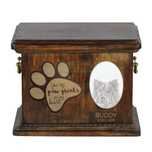 Eurasier urna z płytką ceramiczną Art-Dog