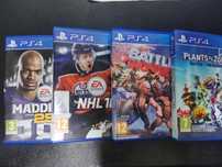 Zestaw 4 gier PS4 wwe, nfl, nhl, plants