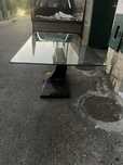 Mesa de jantar em vidro