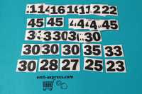 Наклейки нумерації | Наклейки для нумерації | Цифри наклейки нумерації