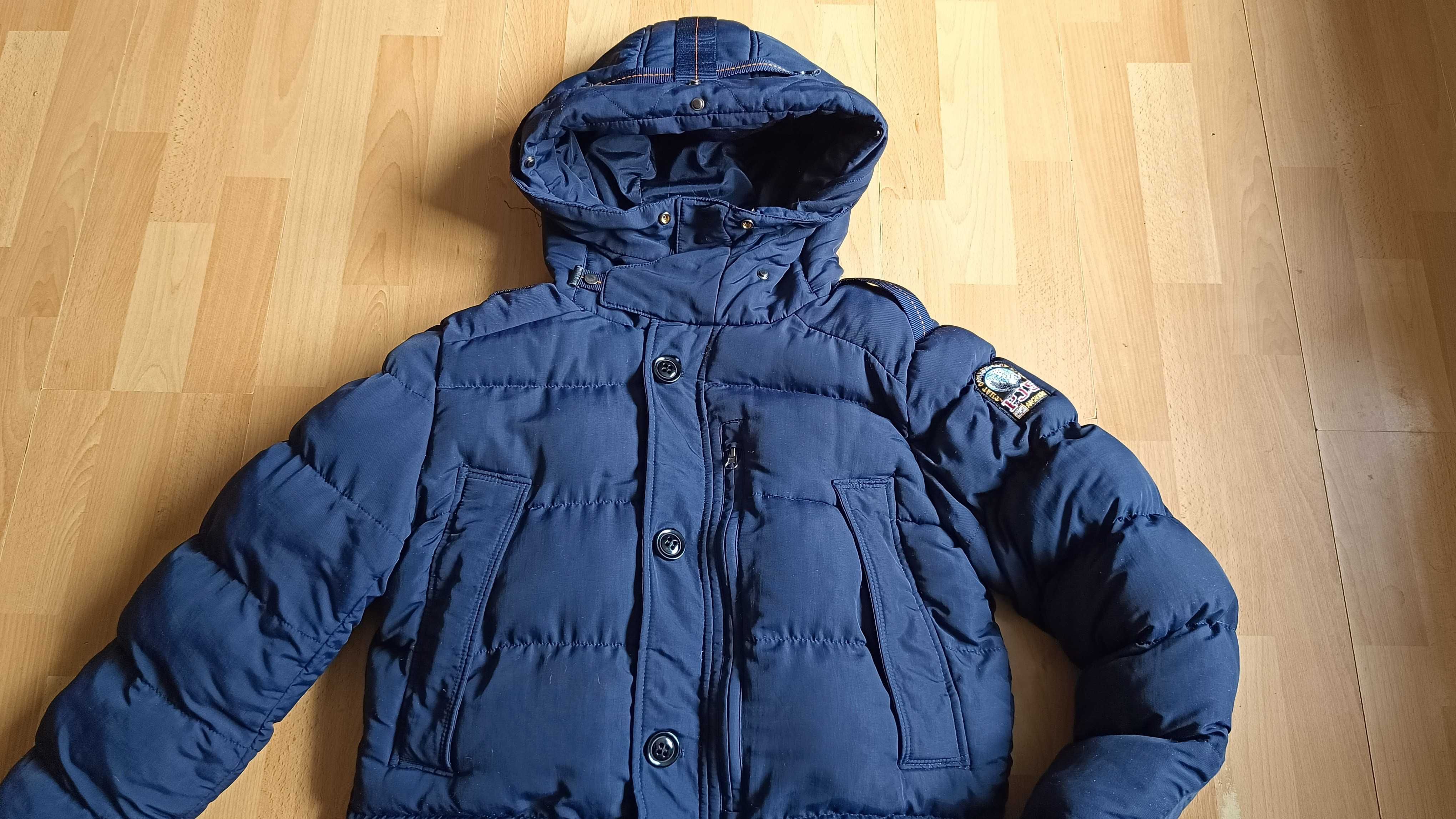 Męska kurtka zimowa 3/4 PARAJUMPERS r.M stan bardzo dobrt