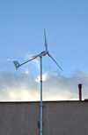 Turbina wiatrowa z inwerterem i rezystorem hamującym