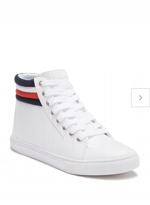 Tommy Hilfiger męskie białe Trampki Buty sportowe cholewka US- 8,5