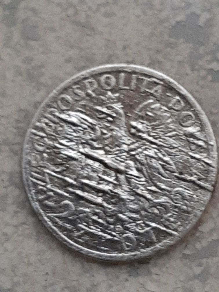 Moneta 2 zł 1933 r destrukty menniczy