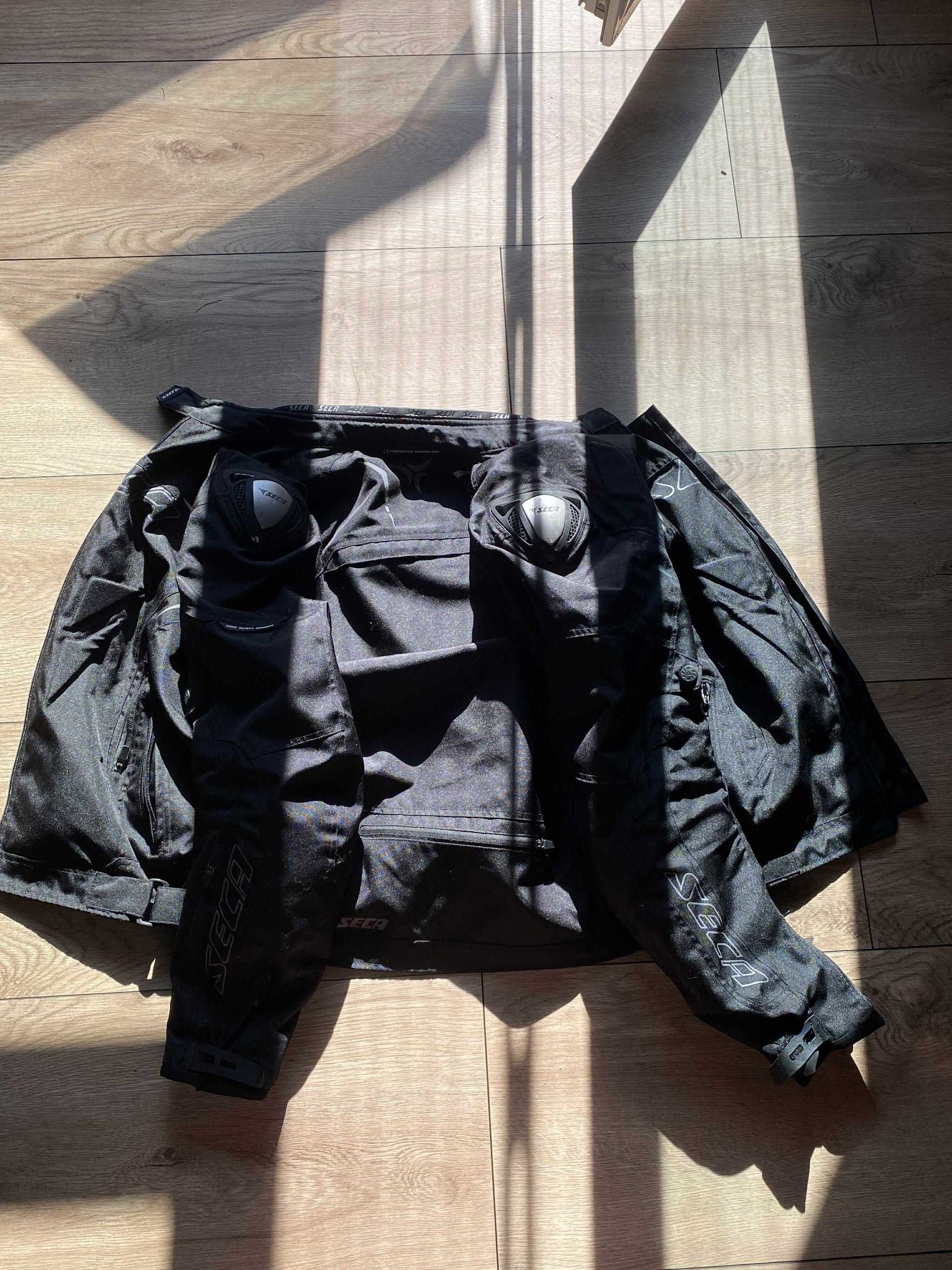 Strój motocyklowy SECA XL + kask + rękawiczki