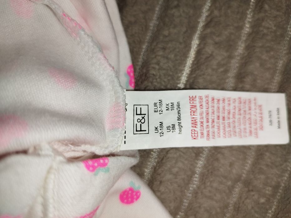 Rampersy, pajace z krótkim rękawem dziewczęce 86 FF