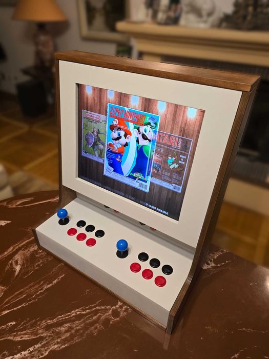 Arcade Bartop Retro * Drewniany * Raspberry PI * Contra Mortal Kombat