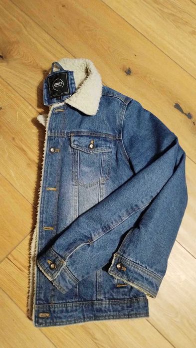 Kurtka zimowa dżinsowa firmy J. Boyz z kożuszkiem , rozm. S