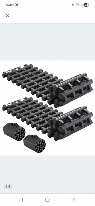 Deski Trakcyjne 2SZT 7T Trwały Materiał TPR Do Zaśnieżonym Czarnym