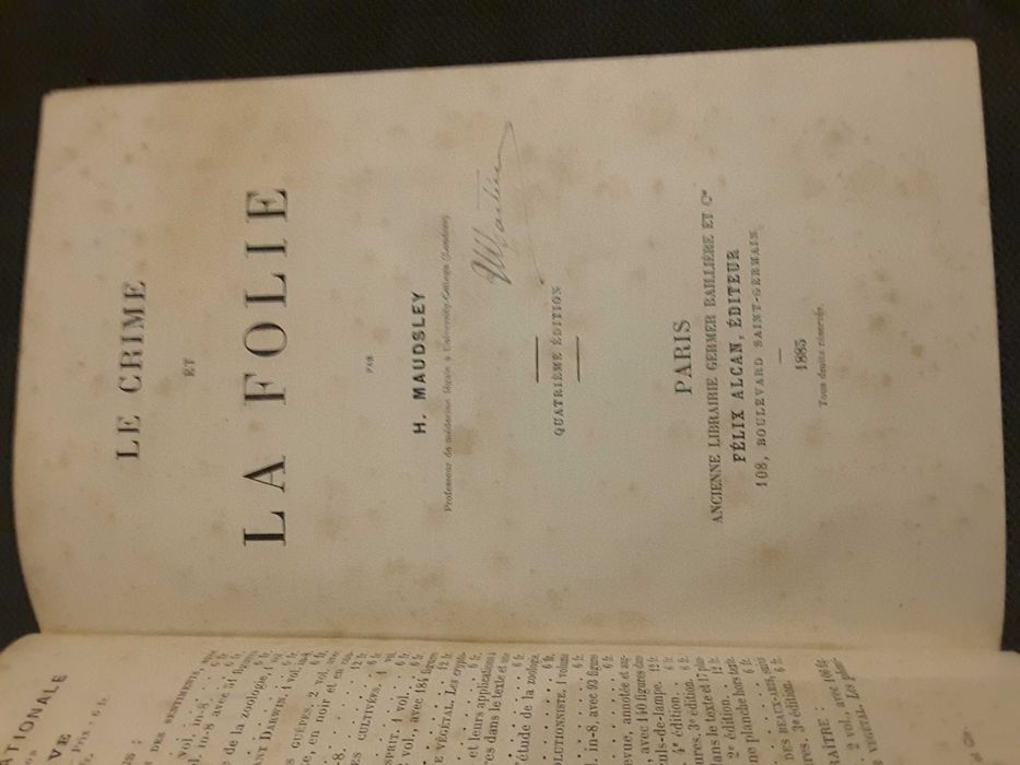 Le Crime et la Folie (1885) / A Banha da Cobra. Prática Psiquiátrica