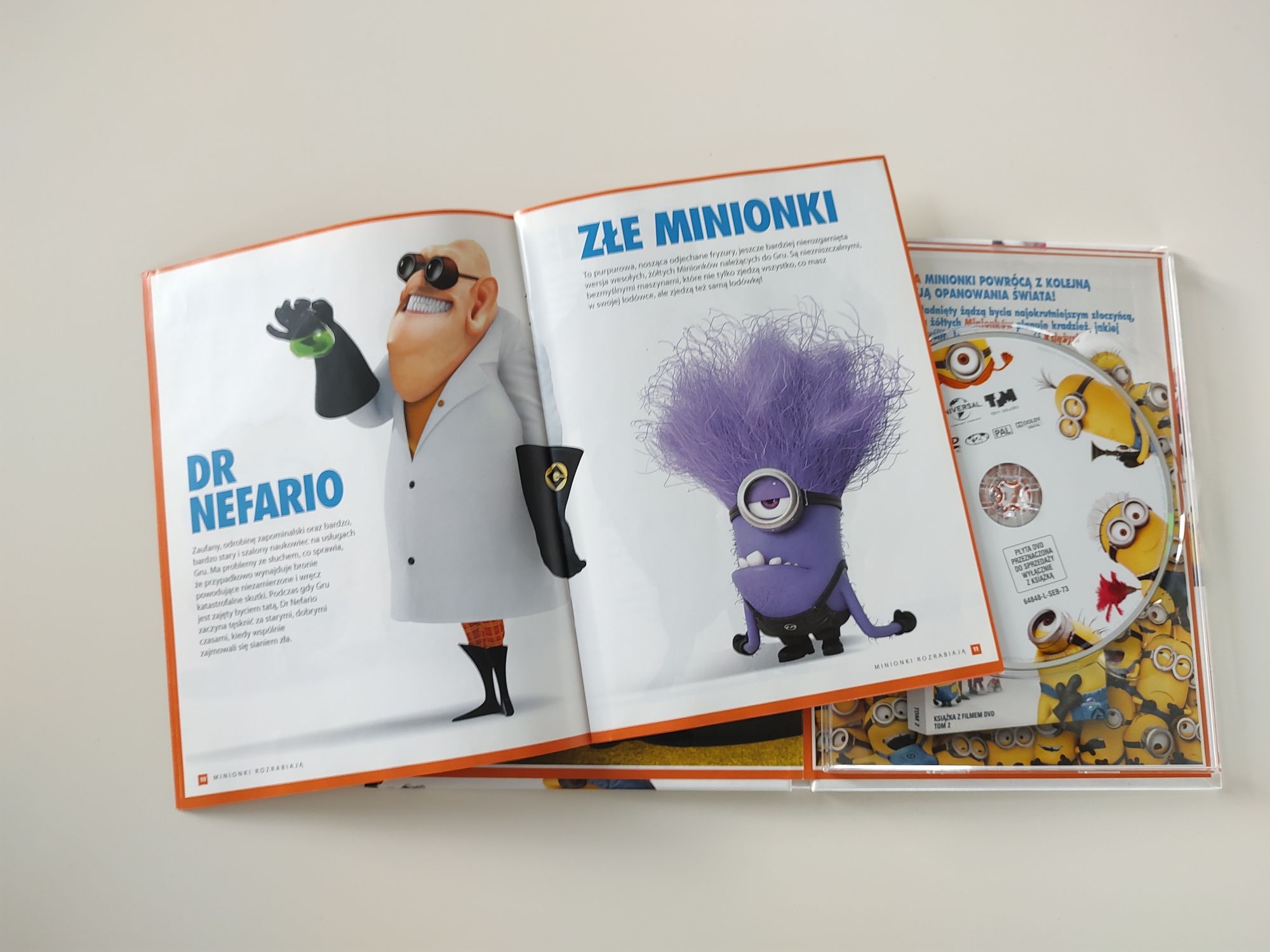 Minionki rozrabiają - film DVD płyta + książeczka