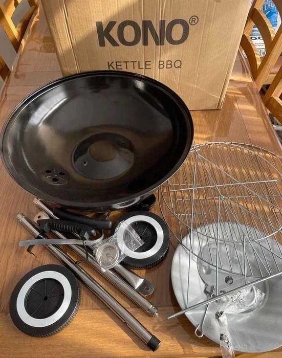 Grill kulisty z termometrem Kono