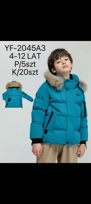Nowa kurtka chłopięca, zimowa, rozmiar 116
