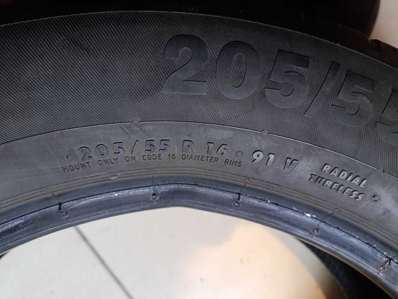 Пара шин б/у 205/55R16 91V Continental ContiEcoContact 5