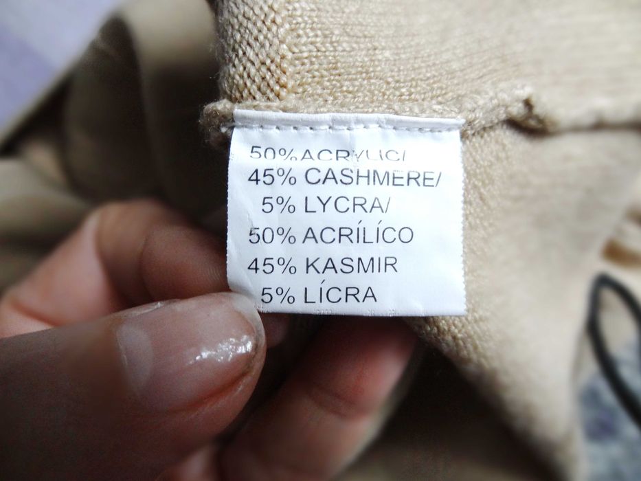 Elegancki sweter damski z kaszmirem, rozm. L