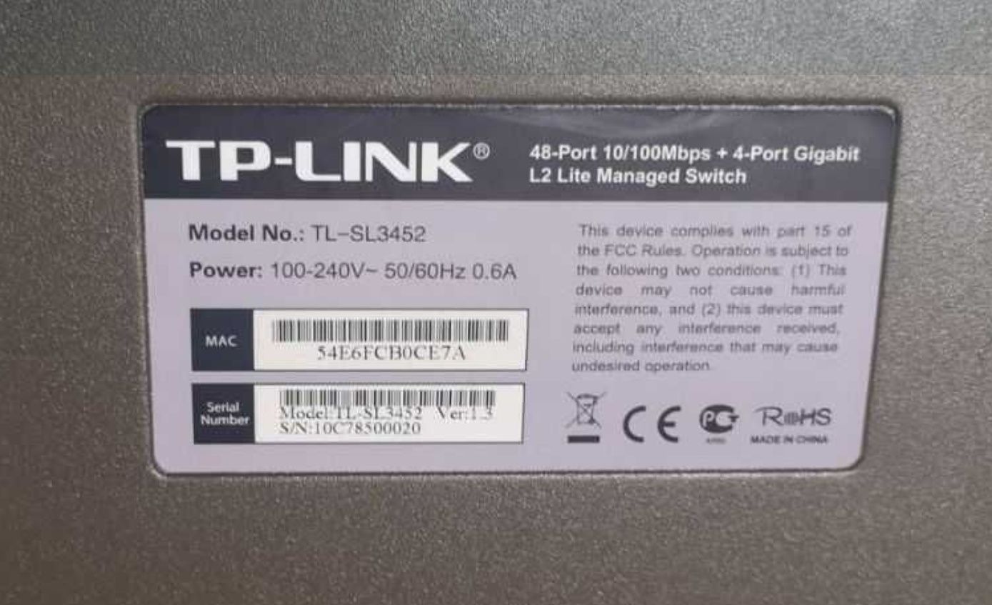 Коммутатор TP-LINK TL-SL3452