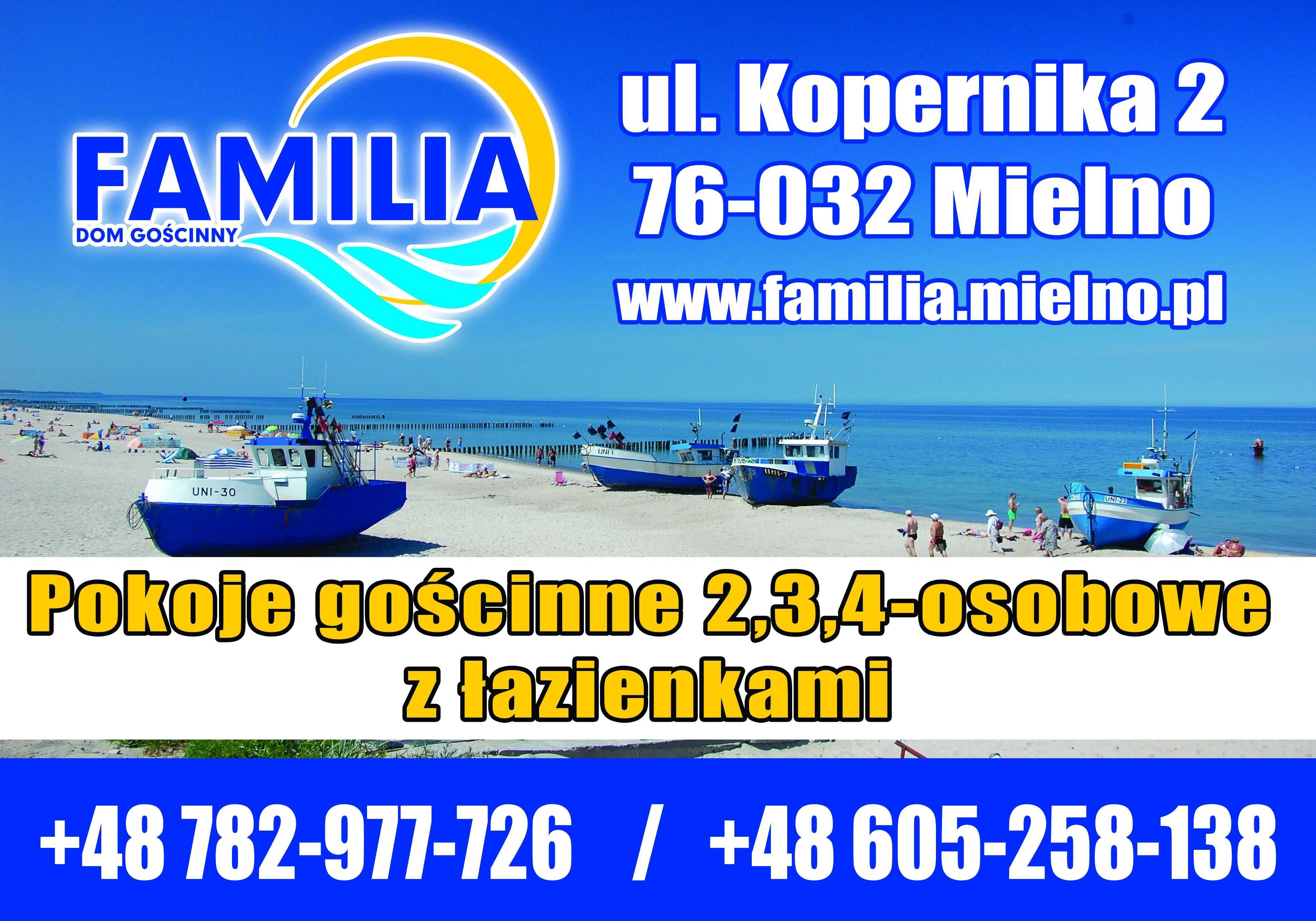 Pokoje MIELNO. Blisko morza!!