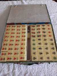 Mahjong antigo. 144 peças. 2 dados