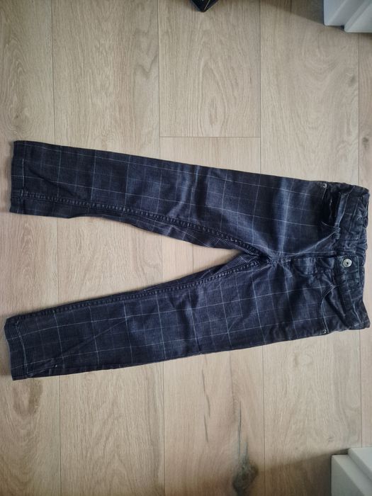 Eleganckie spodnie w kratę H&M 122