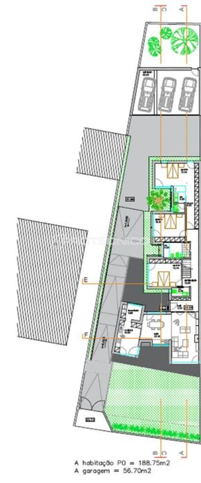Terreno c/ projeto para 2 moradias geminadas - Aradas