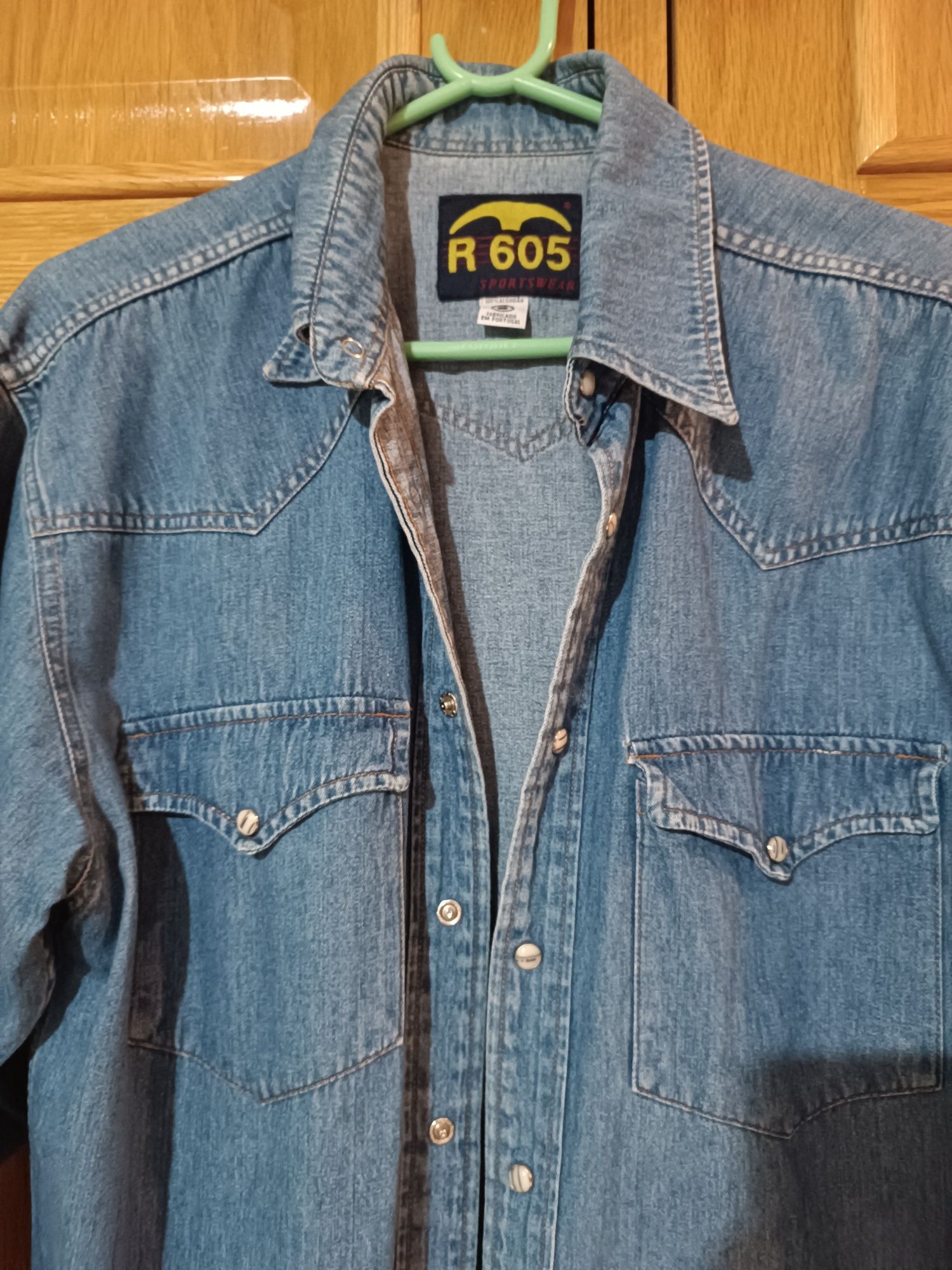 Camisa estilo casaco ganga