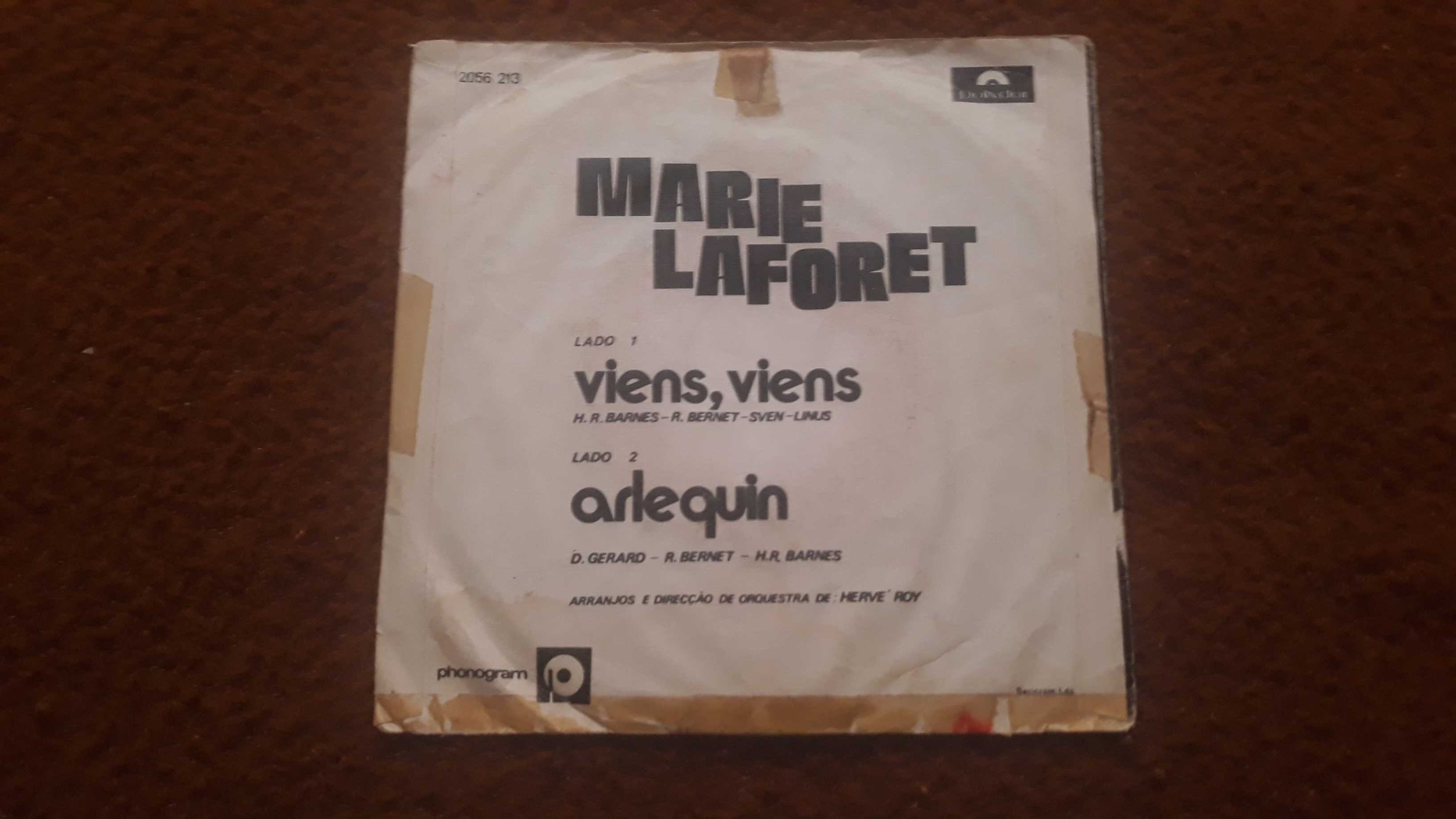 Marie Laforet - Viens, viens - single vinil - portes incluídos