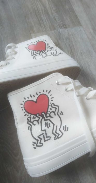 H&M Keith Haring р.45 кеды мужские типа Converse