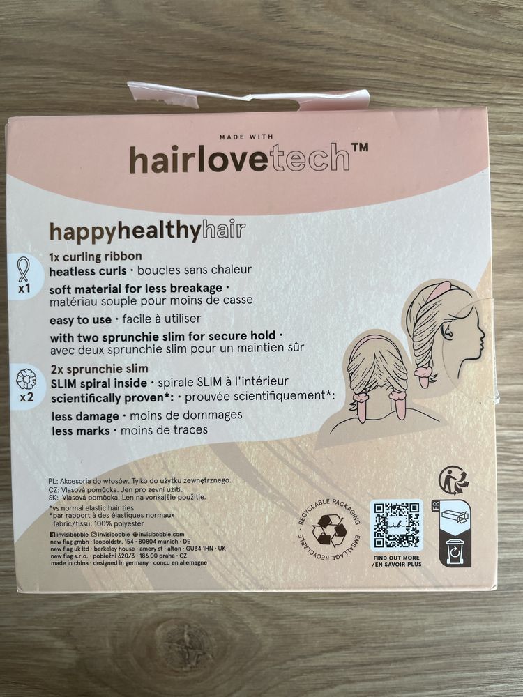 Invisibobble heatless curling set wałek i gumki do loków